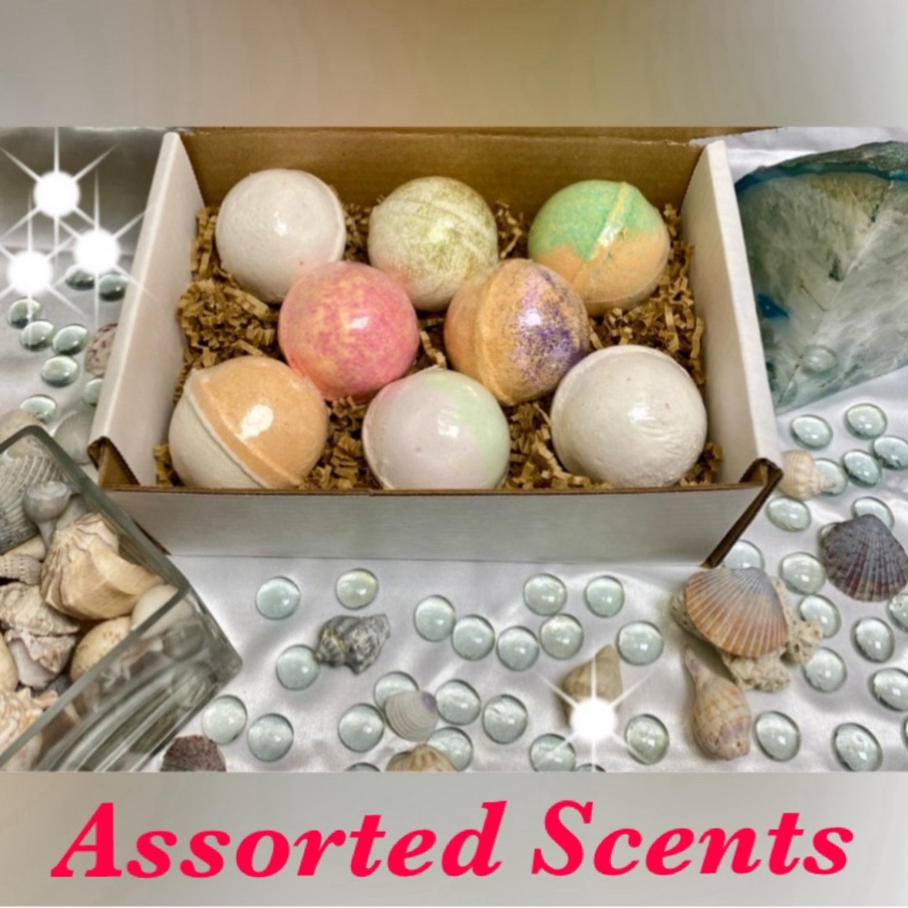 4 SETS LEFT!  8 Large Shea Butter Bath Bombs/Shower Steamers (Assorted Scents)